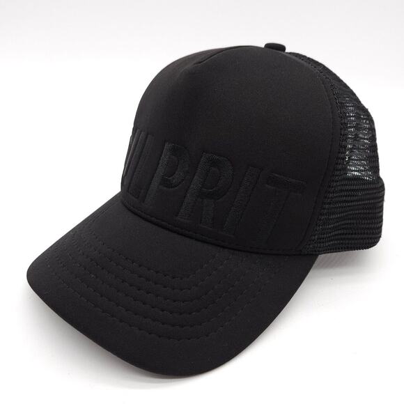 Culprit Snapback Trucker Mesh Hat Black Ball‎ Cap Stitched Logo USA Made Unisex - Picture 1 of 7